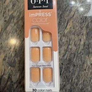 OPI x imPRESS Samoan Sand Press-On Manicure,NWOT, Short,never opened
